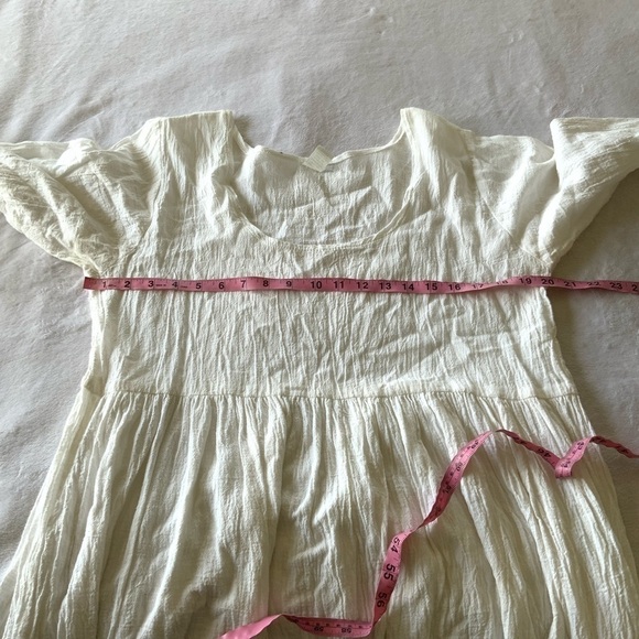 𝅺DHARMA Trading Co. White Cotton Sun Dress - Picture 3 of 4